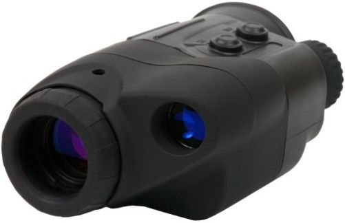 Sightmark SM14061 Refurbished Eclipse 2x24 Night Vision Monocular, 2x Magnification, 24mm Objective, 36 lines/mm Resolution, Angular field of view 23 degrees, Viewing range 150m/164yds, Built-in IR Illuminator 100m, IR On/Off button, Internal Diopter Adjustment, Durable rubber body, Tripod adapter, Compact, Lightweight, UPC 810119012579 (SM-14061 SM 14061)