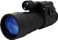 Sightmark SM14073 Refurbished Ghost Hunter 4x50 Night Vision Monocular, 4x Magnification, 50mm Objective, 36 lines/mm Resolution, Angular field of view 15 degrees, 1m Min. focusing distance, 12mm Eye relief, Diopter adjustment +/- 5, High quality image and resolution, Close observational range of focus, Ergonomic design & quick power-up, UPC 810119016904 (SM-14073 SM 14073) 
