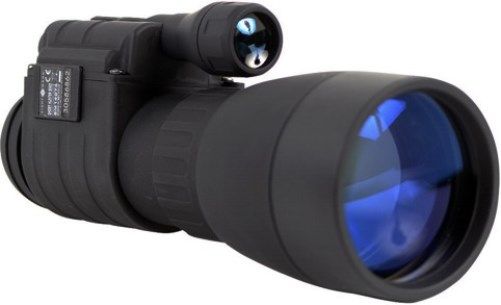 Sightmark SM14074 Ghost Hunter 5x60 Night Vision Monocular, 5x Magnification, 60mm Objective, 36 lines/mm Resolution, Angular field of view 12 degrees, 5m Min. focusing distance, 12mm Eye relief, Diopter adjustment +/- 5, High quality image and resolution, Close observational range of focus, Ergonomic design & quick power-up, UPC 810119016911 (SM-14074 SM 14074)