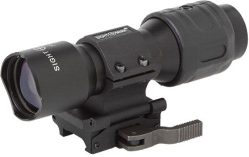 Sightmark SM19026 7x Tactical Magnifier STS Slide to Side, Matte Black, 7x Magnification, 32mm Objective, 50mm Eye Relief, 5 degrees Field of View, 30mm Tube Diameter, Aluminum Material, Increases magnification of accompanying sights for greater sighting range, Improved target recognition, especially at medium range distances; UPC 810119016966 (SM-19026 SM 19026)
