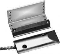 Seco-Larm SM-226L-3Q Overhead Door-Mount Magnetic Contact with Three Wires; For N.O. or N.C. contact; Switch contained in low-profile cast aluminum housing anchored directly to the floor and curved, so heavy vehicles can cross over without damaging it; Magnet in gray ABS case mounted on L-shaped bracket; UPC 676544006473 (SM226L3Q SM226L-3Q SM-226L3Q)  
