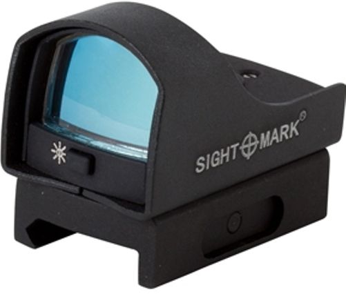 Sightmark SM26004 Mini Shot Pro Spec Green Reflex Sight, Matte Black, Reticle brightness settings 1-5 and off, 1x Magnification, 23x16mm Objective lens size, Eye relief unlimited, Field of view 51.5ft @100yd, Parallax free @ 10 yds to infinity, Windage 144 MOA, Elevation 180 MOA, Windage & Elevation lock, Protective shield, Reliable and durable, UPC 810119017994 (SM-26004 SM 26004)