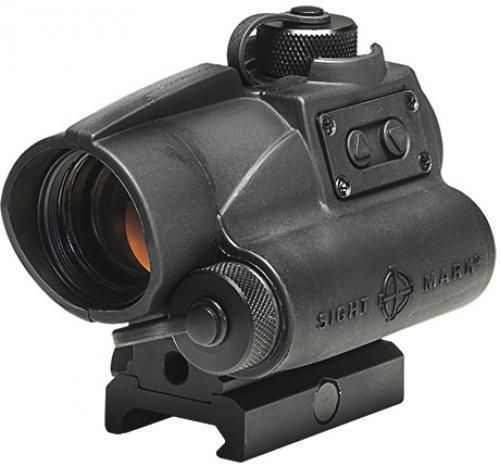 Sightmark SM26021 Wolverine CSR Red dot Sight, Powered by a single AA battery, Very low power consumption, Low power consumption, Reticle color: Red, Illuminated reticle (yes/no): Yes, Window material: Glass, Field of view (m @100m): 35, Field of view (ft @100yd): 105, Eye relief (mm): Unlimited, Elevation adjustment (MOA): 120, Windage adjustment (MOA): 120, MOA adjustment (one click): 1, UPC 812495020308 (SM26021 SM26021)