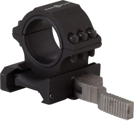 Sightmark SM34003 Low Height QD Mount 30mm/1 inch, Quick detach weaver/picatinny mount, Reliable and durable, Lightweight, Provides return to zero after removal, Includes Weaver/picatinny mount and Reduction inserts for 1 inch diameter, UPC 810119017857 (SM-34003 SM 34003)