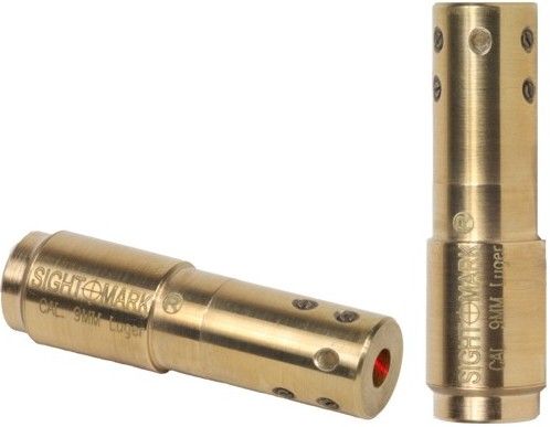 Sightmark SM39015 Luger Pistol Premium Laser Boresight 9mm, Laser Wavelength 632-650nm, Visible red laser LED, Range for Sighting 15-100 yards, Dot Size 2in @ 100 yards, Precision Accuracy, Reliable and Durable, Fastest gun zeroing and sighting system, Reduce wasted cartridges and shells, Carrying case included, UPC 810119011213 (SM-39015 SM 39015)