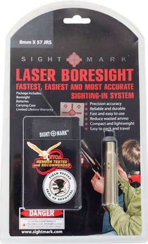 Sightmark SM39029 Laser 8mm X 57 JRS Boresight, 7x Magnification, 32mm Objective Lens Diameter, Field of View 3.3 m@100m, Eye Relief 53mm, 30mm Tube Diameter, Aluminum Material, Fog proof, Shockproof, Weaver (Slide to Side) Mount Type, Precision Accuracy, Fastest Gun Zeroing and Sighting System, Compact and Lightweight (SM-39029 SM 39029)