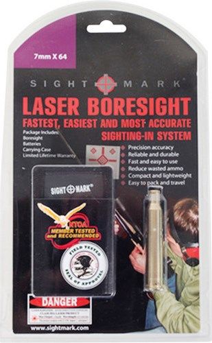 Sightmark SM39030 Laser 7mm X 64 Boresight, 7x Magnification, 32mm Objective Lens Diameter, Field of View 3.3 m@100m, Eye Relief 53mm, 30mm Tube Diameter, Aluminum Material, Fog proof, Shockproof, Weaver (Slide to Side) Mount Type, Precision Accuracy, Fastest Gun Zeroing and Sighting System, Compact and Lightweight (SM-39030 SM 39030)