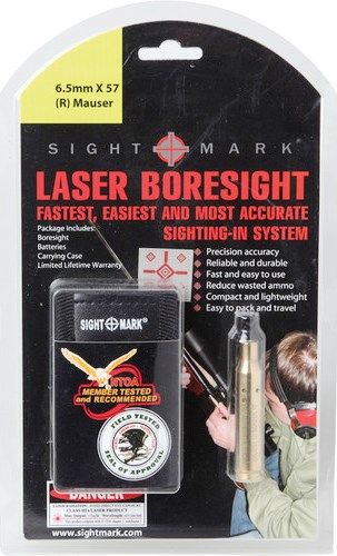 Sightmark SM39035 Laser 6.5mm X 57 (R) Mauser Boresight, 7x Magnification, 32mm Objective Lens Diameter, Field of View 3.3 m@100m, Eye Relief 53mm, 30mm Tube Diameter, Aluminum Material, Fog proof, Shockproof, Weaver (Slide to Side) Mount Type, Precision Accuracy, Fastest Gun Zeroing and Sighting System, Compact and Lightweight (SM-39035 SM 39035)