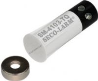 Seco-Larm SM-4103-TQ/W ENFORCER 3/8" Rare-Earth Recessed-Mount Magnetic Contact Switch, White; For N.C. circuits; 1/2" (13mm) Gap; Used for protecting sliding doors and windows where space is limited; 3/8" Press-fit with stubby 1" switch; Rare-earth magnet with nickel plating to protect against chipping and corrosion (SM4103TQW SM-4103-TQ SM-4103-TQW SM-4103 TQ/W)  