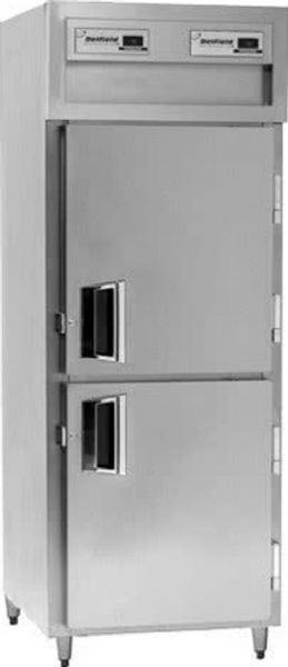 Delfield SMDBR1-SH Solid Half Door Dual Temperature Reach In Refrigerator / Freezer - Specification Line 12 Amps, 60 Hertz, 1 Phase, 115 Volts, Doors Access, 21.62 cu. ft. Capacity, 10.81 cu. ft. Capacity - Freezer, 10.81 cu. ft. Capacity - Refrigerator, Swing Door Style, Solid Door, 1/4 HP Horsepower - Freezer, 1/5 HP Horsepower - Refrigerator, 2 Number of Doors, 4 Number of Shelves, 1 Sections, UPC 400010728374 (SMDBR1-SH SMDBR1 SH SMDBR1SH)