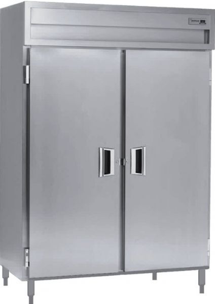 Delfield SMH2-S Solid Door Two Section Reach In Heated Holding Cabinet - Specification Line, 16 Amps, 60 Hertz, 1 Phase, 120/208-240 Voltage, 1,080 - 2,160 Watts Wattage, Full Height Cabinet Size, 51.92 cu. ft. Capacity, Thermostatic Control, Solid Door, Shelves Interior Configuration, 2 Number of Doors, 2 Sections, 6