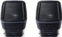 Pioneer S-MM201-K USB Powered Computer Speakers, Black, 1.75” Aluminum Drivers (x2), 1.5W x 2 Power, Triple Coil Drivers for exceptional clarity and volume, Metal Grills protect drivers, Compact, Portable Design, USB Powered – no need for a separate power cable, No Set-up Required - simple plug and play operation, Volume and Mute Controls, UPC 884938178167 (SMM201K SMM201-K S-MM201K S-MM201) 