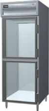 Delfield SMR1N-GH One Section Glass Half Door Narrow Reach In Refrigerator - Specification Line, 6.8 Amps, 60 Hertz, 1 Phase, 115 Volts, Doors Access, 21 cu. ft Capacity, Swing Door, Glass Door, 1/4 HP Horsepower, Freestanding Installation, 2 Number of Doors, 3 Number of Shelves, 1 Sections, 6" adjustable stainless steel legs, UPC 400010725052 (SMR1N-GH SMR1N GH SMR1NGH) 