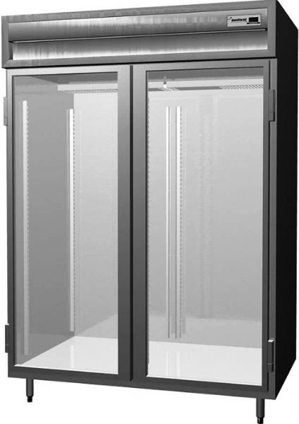 Delfield SMR2-G Two Section Glass Door Reach In Refrigerator - Specification Line, 9.5 Amps, 60 Hertz, 1 Phase, 115 Volts, Doors Access, 52 cu. ft Capacity, Swing Door Style, Glass Door, 1/3 HP Horsepower, Freestanding Installation, 2 Number of Doors, 6 Number of Shelves, 2 Sections, 6