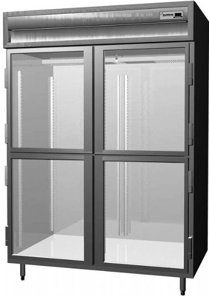 Delfield SMR2-GH Two Section Glass Half Door Reach In Refrigerator - Specification Line, 9.5 Amps, 60 Hertz, 1 Phase, 115 Volts, Doors Access, 51.92 cu. ft. Capacity, Swing Door Style, Glass Door, 1/3 HP Horsepower, 4 Number of Doors, 6 Number of Shelves, 2 Sections, Freestanding Installation, 6