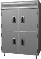 Delfield SMR2N-SH Two Section Solid Half Door Narrow Reach In Refrigerator - Specification Line, 9 Amps, 60 Hertz, 1 Phase, 115 Volts, Doors Access, 23.1 cu. ft Capacity, Swing Door, Glass Door, 1/3 HP Horsepower, Freestanding Installation, 4 Number of Doors, 6 Number of Shelves, 2 Sections, 6" adjustable stainless steel legs, UPC 400010726202 (SMR2N-SH SMR2N SH SMR2NSH) 