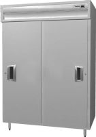 Delfield SMR2S-SLS Two Section Shallow Sliding Solid Door Reach In Refrigerator - Specification Lin, 7 Amps, 60 Hertz, 1 Phase, 115 Volts, Doors Access, 38 cu. ft. Capacity, Sliding Door Style, Solid Door, 1/3 HP Horsepower, Freestanding Installation, 2 Number of Doors, 6 Number of Shelves, 2 Sections, 6" adjustable stainless steel legs, 52" W x 30" D x 58" H Interior Dimensions, UPC 400010727711 (SMR2S-SLS SMR2S SLS SMR2SSLS)  