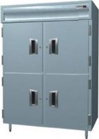 Delfield SMRPT2S-SH Two Section Solid Half Door Shallow Pass-Through Refrigerator - Specification Line, 16 Amps, 60 Hertz, 1 Phase, 115 Volts, Doors Access, 37.96 cu. ft. Capacity, Swing Door Style, Solid Door, 1/2 HP Horsepower, Freestanding Installation, 4 Number of Doors, 6 Number of Shelves, 2 Sections, 6" adjustable stainless steel legs, UPC 400010730124 (SMRPT2S-SH SMRPT2SSH SMRPT2S SH) 