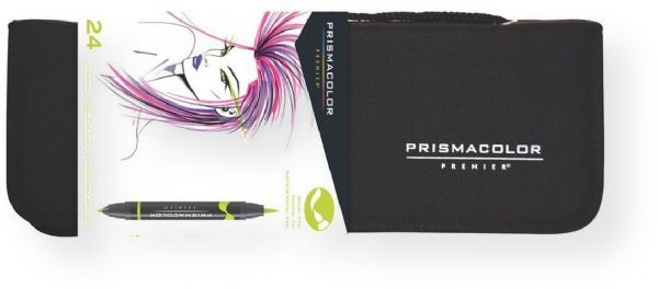 Prismacolor SN1776353 Double Ended Brush Markers 24-Color Set With Case; Double-Ended brush markers in a convenient case; The ink is formulated to give the richest color saturation with smooth coverage; Ideal for technical and artistic applications; A single ink source ensures color consistency from either end; UPC 070735003034 (PRISMACOLORSN1776353 PRISMACOLOR SN1776353 SN 1776353 PRISMACOLOR-SN1776353 SN-1776353)