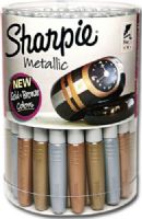 Sharpie SN1835492D Fine Point Metallic 36-Piece Canister Display; Quick-drying, water-resistant, high intensity inks proven permanent on most surfaces; AP certified, non-toxic ink formula; Dimenisons 4.75" x 4.50" x 6.50"; Weight 1 lbs; UPC 571641059158 (SHARPIESN1835492D SHARPIE SN1835492S SN1835492 S SN 1835492S 1835492 SN1835492-S S-N1835492S) 