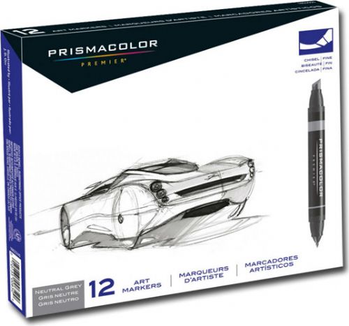 Prismacolor SN1850655 Premier, Chisel Marker Neutral Grey Set 12CT; Recognized by the industry for their high standard of quality, these art markers offer an exciting array of vibrant colors; Certified as non-toxic by the Arts And Crafts Materials Institute, they carry the AP non-toxic seal; UPC 070735006509 (PRISMACOLORSN1850655 PRISMACOLOR SN1850655 SN 1850655 PRISMACOLOR-SN1850655 SN-1850655);