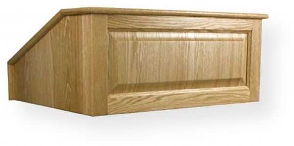 Amplivox SN3025 Victoria Tabletop Lectern, Oak; Drop-top reading table comes standard and lets you adjust reading table to flat or slanted position; Solid hardwood; Product Dimensions 12