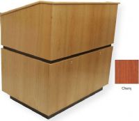 Amplivox SN3030 Coventry Lectern, Cherry; Equipment Bay with locking doors; Center divider and left-side shelf; 4 Hidden casters; Solid hardwood; Fully assembled; Product Dimensions 46" H x 42" W x 30" D; Weight 350 lbs; Shipping Weight 400 lbs; UPC 734680530334 (SN3030 SN3030CH SN3030-CH SN-3030-CH AMPLIVOXSN3030 AMPLIVOX-SN3030CH AMPLIVOX-SN3030-CH) 