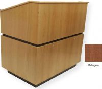 Amplivox SN3030 Coventry Lectern, Mahogany; Equipment Bay with locking doors; Center divider and left-side shelf; 4 Hidden casters; Solid hardwood; Fully assembled; Product Dimensions 46" H x 42" W x 30" D; Weight 350 lbs; Shipping Weight 400 lbs; UPC 734680430313 (SN3030 SN3030MH SN3030-MH SN-3030-MH AMPLIVOXSN3030 AMPLIVOX-SN3030MH AMPLIVOX-SN3030-MH) 