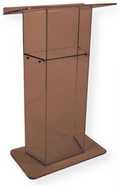 Amplivox SN305020 Smoked Acrylic Lectern; Large reading surface with a 1