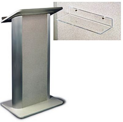 Amplivox SN3105 Gray Granite with Satin Anodized Aluminum Lectern, These 49