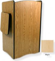Amplivox SN3230 Multimedia Computer Lectern Non-Sound, Maple; Fully assembled multipurpose melamine laminate computer lectern cart; Drop-leaf side shelf for projectors and media equipment; Adjustable inner shelf for computer and AV material; Locking cabinet door provides secure storage for equipment; UPC 734680432379 (SN3230 SN3230MP SN3230-MP SN-3230-MP AMPLIVOXSN3230 AMPLIVOX-SN3230MP AMPLIVOX-SN3230-MP) 