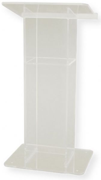 Amplivox SN354010 Frosted Acrylic H Style Lectern; Stands 47.5