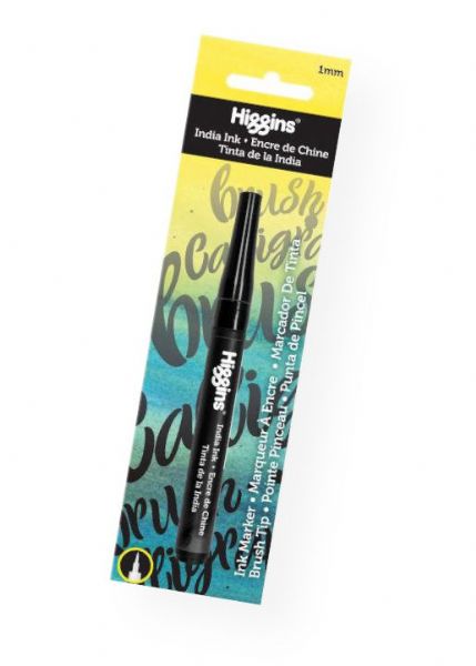 Higgins SN44201BMKRBC Ink Pump Markers; Higgins Black Magic and India Inks like you've never seen them before - in a pump marker!; Ideal for use on papers and boards, Higgins Pump Markers last seven times longer than most permanent markers and have a 1 mm nib that can be removed for refilling; UPC 014173411914 (HIGGINSSN44201BMKRBC HIGGINS-SN44201BMKRBC HIGGINS/SN44201BMKRBC MARKER ARTWORK)