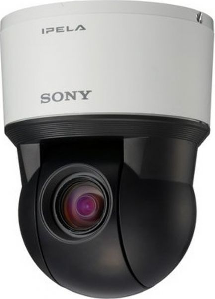 Sony SNC-EP520 Network Camera - Monochrome, IP, PTZ camera Type, 1/4-type EXview HAD CCD Image Device, Approx. 0.38 Megapixel Effective Pixels, Auto-focus Zoom Lens Lens Type, f=3.4 to 122.4 mm Focal Length, F1.6 to F4.5 F-Number, H.264, MPEG-4, JPEG Compression Format, 340 degrees Pan Angle, 300 max degrees/s Pan Speed, 105 degrees Tilt Angle, 300 degrees/s max Tilt Speed, UPC 027242270046 (SNCEP520 SNC-EP520 SNC EP520)