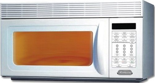 Sunbeam SNM1501RAW OvertheRange Microwave Oven with 1000 Cooking Watts & TwoSpeed Exhaust Fan