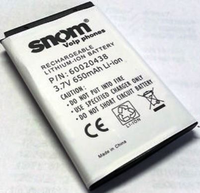 Snom Technology M9-BA Model 1595 Rechargable Lithium-Ion Battery For use with snom Snom M9 VoIP DECT Phone (SNOMM9BA M9BA M9 BA SNO-M9-BA)