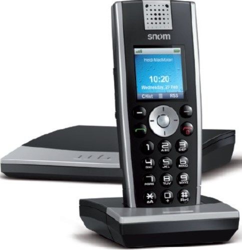 Snom Technology M9R Model 3098 VoIP DECT Phone, Resolution 128x128 pixel, DECT 6.0, Digital audio quality, 100+ hours of stand-by time, 4 concurrent calls, 9 handsets connectivity, Color picture Caller-ID, Voice and call data privacy, Native IPv6 support, Illuminated, 12 numeric keys, 2 softkeys, 5 navigation keys, Key-barring, Loudspeaker, UPC 811819011459 (SNOMM9R SNOM-M9R SNO-M9R)