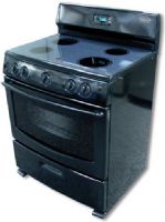 Sunbeam SNS3EMLXAB Electric Range 30", Manual Clean Oven, 2-8" and 2-6" Radiant Elements, Glass Ceramic Smooth top, Black (SNS-3EMLXAB SNS 3EMLXAB SNS3EMLXA SNS3EMLX SNS3EML SNS3EM SNS3E SNS3) 