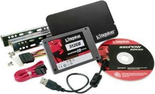 Kingston SNVP325-S2B/512GB SSDNow V+ Solid State Hard Drive SSD Kit Bundle, Internal 512GB V-Series V+ SSHD SSDNow, Form Factor 2.5in, Serial ATA/300 Serial ATA SATA II MLC with up to 3.0 Gb/s data transfer rates, 0.37 x 2.75 x 3.94 in, Shock Tolerance 1500Gs, Uses MLC NAND flash memory components (SNVP325S2B512GB SNVP325-S2B-512GB SNVP325S2B/512GB SNVP325 S2B/512GB)