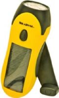 SolaDyne 7420 Self-Powered 3 LED Flashlight, Yellow and Black, Solar and dynamo hand crank powered, Full solar charge will provide up to 15 hours of use, 1 minute of winding will provide up to 1 hour of use, Operates on high (3 LEDs) or low (1 LED), Focused lens concentrates the beam of light, Price Each, UPC 769372074209 (SOLADYNE7420 SOLADYNE7420 07420 Athena) 