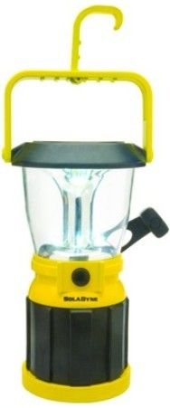 SolaDyne 7450 Table Top LED Lantern, Yellow and Black, Solar and dynamo hand crank powered, Full solar charge provides up to 6 hours of use, 1-3 minutes of winding provides up to 30 minutes of use, 12 LED Lantern operates on high (12 LEDs) or low (6 LEDs), Fold away hook to hang, Price Each, UPC 769372074506 (SOLADYNE7450 SOLADYNE-7450 07450 Athena)