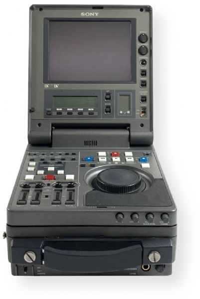 Sony DSR-70 Portable Digital Videocassette Recorder; Digital Component Recording Format; ClipLink Operation; Dual Docking Editing System; 2 Camera Recording and Switching; Up to 3 Hour Recording; Analog and Digital Interfaces; Full Tape Dubbing with ClipLink Log Data; AC/DC Power Supply System; Playback Compatibility with the DV Format; Docks to Betacam SX Portable Editor (Renewed); Dimensions (WxHxD): 8.37