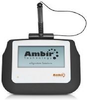 Ambir SP110-S2 Model ImageSign Pro 110 Signature Pad With signoSign 2; 4" Backlit Display; 4" x 2” Active signing area; Up to 320 x 160 Pixels Display Graphics; 6000 Hz Internal Signature Sampling Rate; UPC 835345003443 (SP-110-S2 SP 110 S2 SP110S2 SP110 S2 Image Sign)  
