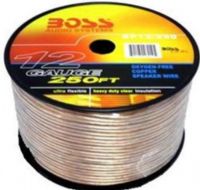 Boss Audio SP12/250 Oxygen-Free Copper Speaker Wire, 100 ft. Length, 12 Gauge, Ultra Flexible, Made from Oxygen-Free Copper, Maintains a high-quality audio path, No signal degradation, UPC 791489280105 (SP12250 SP12-250 SP12 250) 