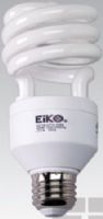Eiko SP19/27K-DIM model 06394 Spiral Shaped Light Bulb, 19Watts / 20Watts Energy Used, 120 Volts, CFL Spiral Type, E26 Medium Base, 80 CRI, 5.12" Length, 2.44" Diameter, 1350 lumens Light Output, 8,000 hours Average Lifetime, 2700K Color, UPC 031293063946 (06394 SP1927KDIM SP19-27K-DIM SP19 27K DIM EIKO06394 EIKO-06394 EIKO 06394) 
