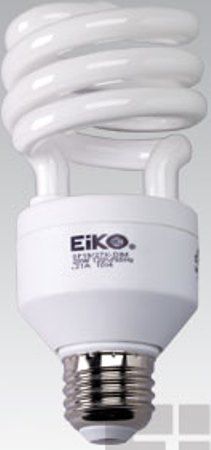 Eiko SP19/27K-DIM model 06394 Spiral Shaped Light Bulb, 19Watts / 20Watts Energy Used, 120 Volts, CFL Spiral Type, E26 Medium Base, 80 CRI, 5.12