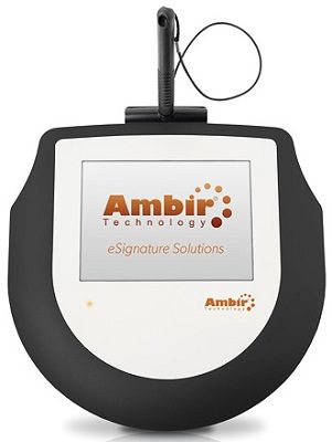 Ambir SP200-S2 ImageSign Pro 200 Color Signature Pad; 5