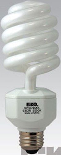 Eiko SP30/955K model 48045 Self Ballasted Compact Flourescent Photoflood, T-4 Bulb, E26 Medium Screw Base, 120 Volts, 30 Watts, 1500 Approx. Init. Lumens, 5500 Color Temp, 6.3 in /160 MOL mm, 2.76 in /70 MOD mm, 93 CRI, 10000 Hours Avg Life (48045 SP30955K SP30-955K SP30 955K EIKO48045 EIKO-48045 EIKO 48045)