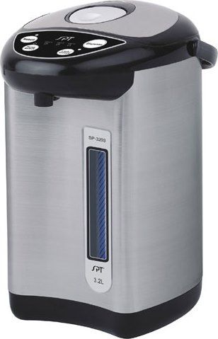Sunpentown SP-3203 Stainless Hot Water Dispenser with Multi-Temp, 3.2 liters Capacity, Stainless steel body, Auto reboil and manual Re-boil button, 360 degree spinnable bottom, Stainless steel inner pot, Removable top lid for easy cleaning, 1-touch water dispensing button, Micro-computerized dry-boil function, Safety lock feature, Water volume indicator, BPA free, ETL, UPC 876840004740 (SP3203 SP 3203)
