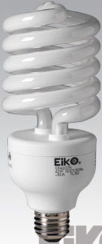 Eiko SP42/27K model 05420 Compact Fluorescent Light Bulb , Medium Screw E26 Base, 120 Volts, 42 Watts, 2800 Approx. Init. Lumens, 2700 Color Temp., 7.13 in/181 mm MOL, 2.87 in /73 MOD mm, 80 CRI, 12000 Hours Avg Life (05420 SP4227K SP42-27K SP42 27K EIKO05420 EIKO-05420 EIKO 05420)
